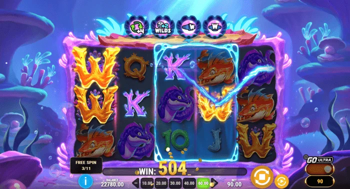 Manta Mayhem – gevinst i Free Spins med Sticky Wild